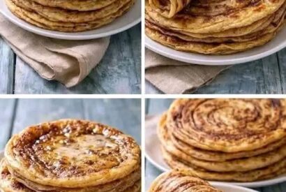 Thumbnail for Msemen (Moroccan Rghaif) — Layered, Honey-Butter Pan-Fried Flatbread