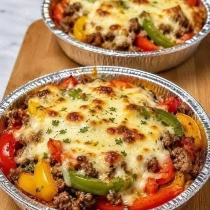 Best Cheesy Beef and Bell Pepper Bake Recipe